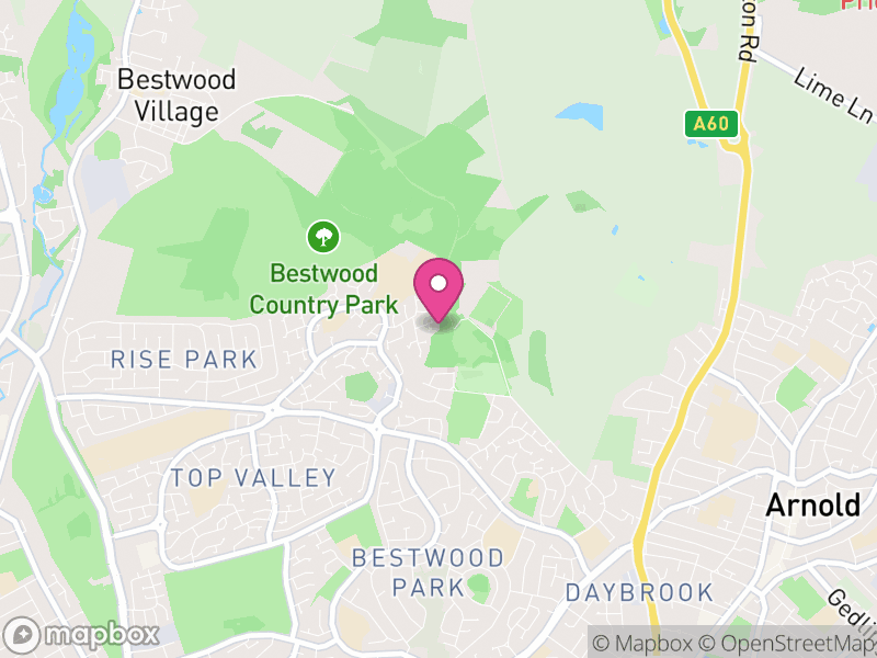 Map of St. Albans, Gedling