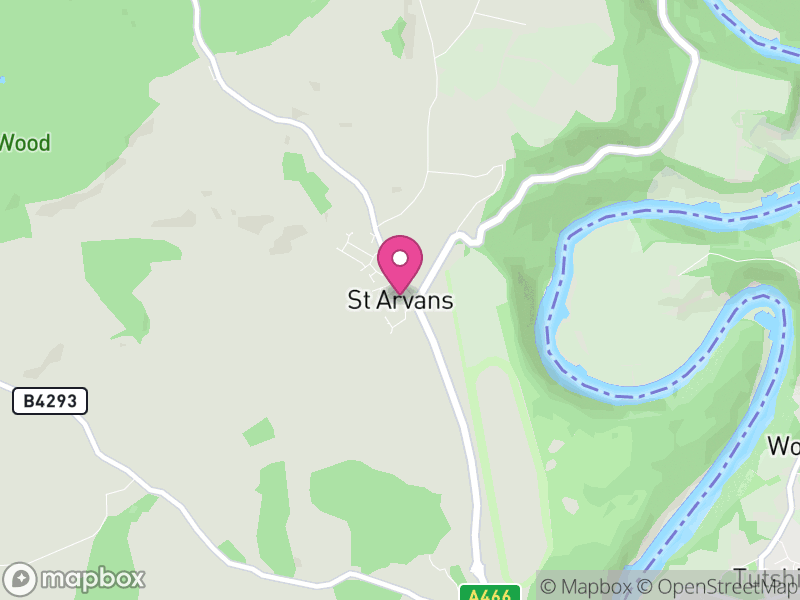 Map of St Arvans, Monmouthshire