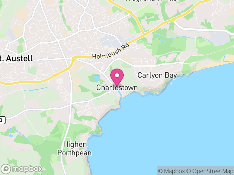 Map of St. Austell Bay, Cornwall