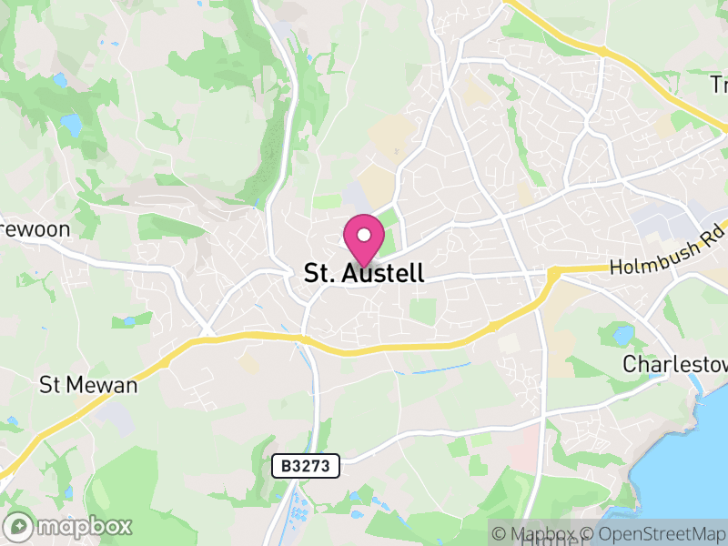 Map of St. Austell, Cornwall