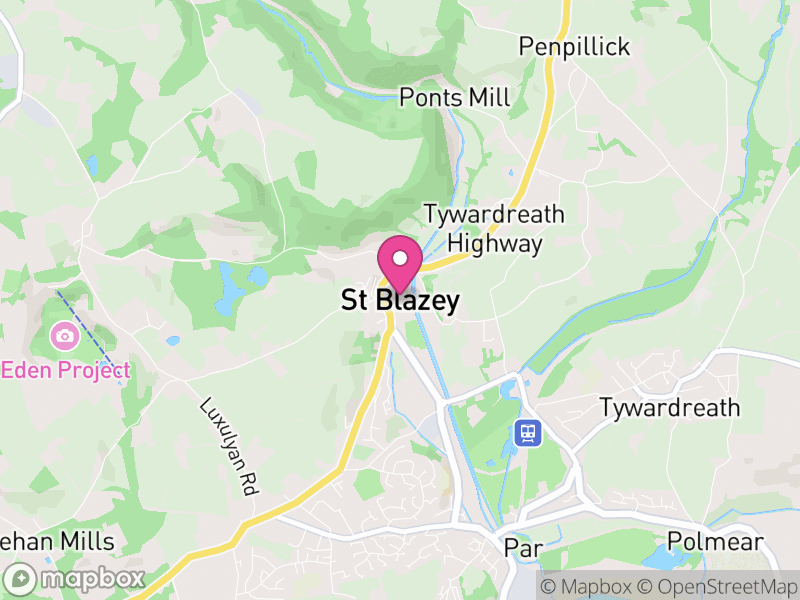 Map of St. Blaise, Cornwall