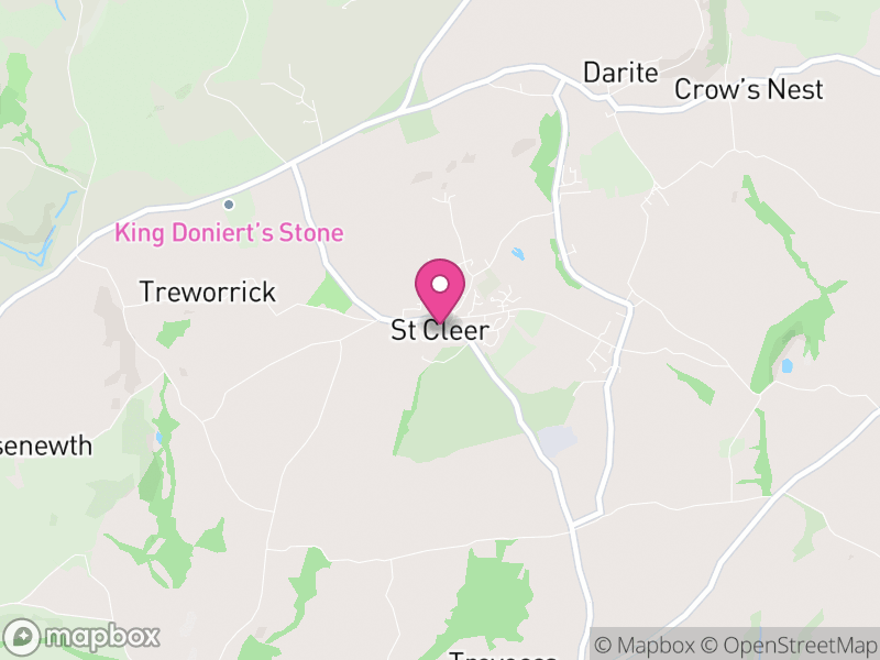 Map of St. Cleer, Cornwall