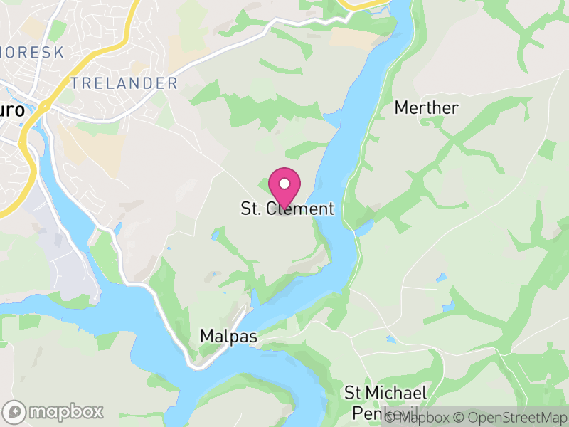 Map of St. Clement, Cornwall