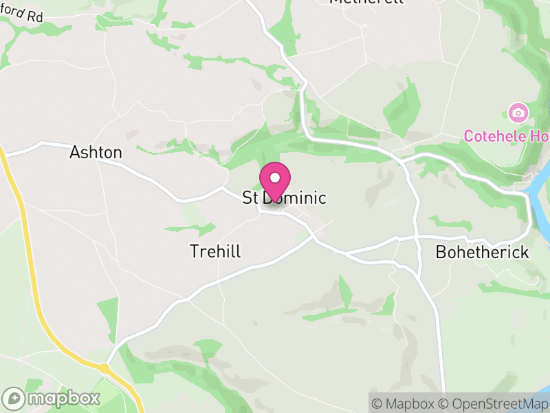 Map of St. Dominick, Cornwall