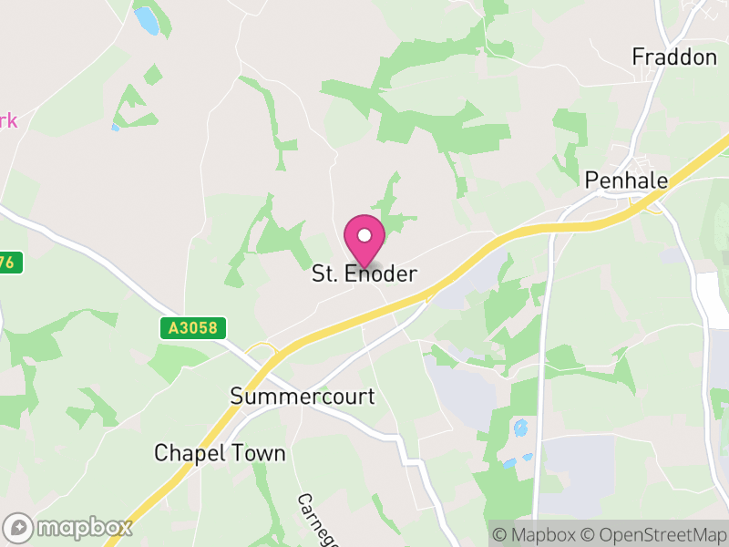 Map of St. Enoder, Cornwall