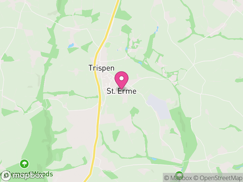 Map of St. Erme, Cornwall