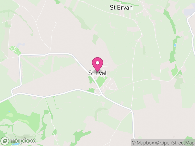 Map of St. Eval, Cornwall