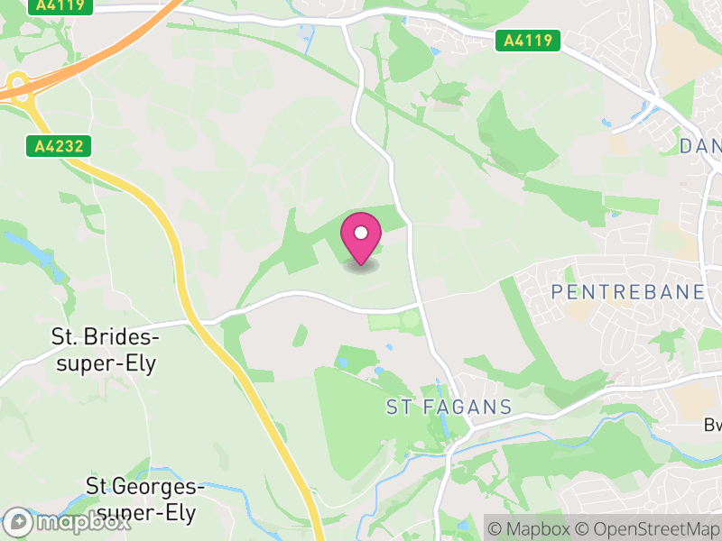 Map of St. Fagans, Cardiff