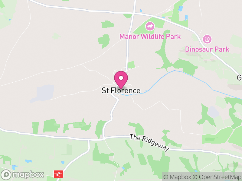 Map of St. Florence, Pembrokeshire