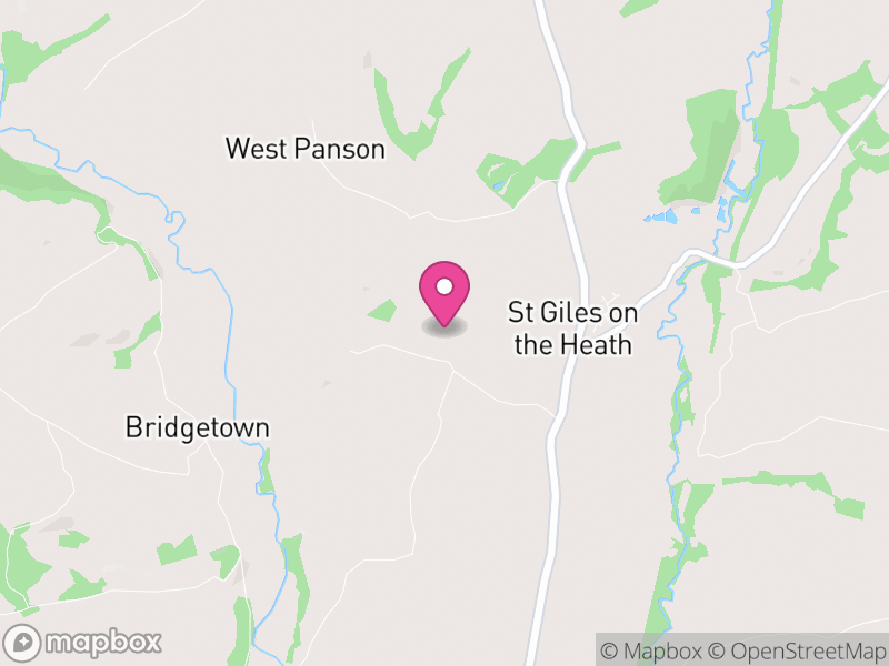 Map of St. Giles on the Heath, Torridge