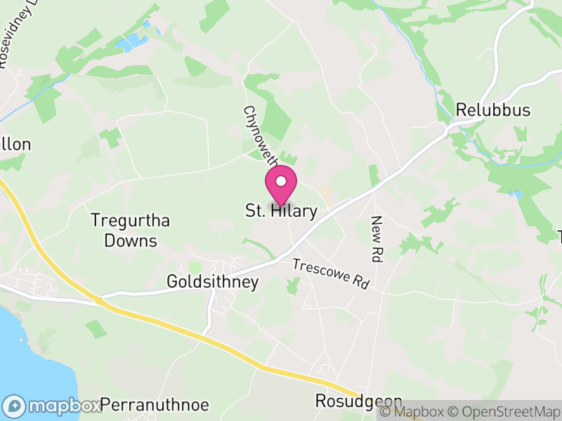 Map of St. Hilary, Cornwall