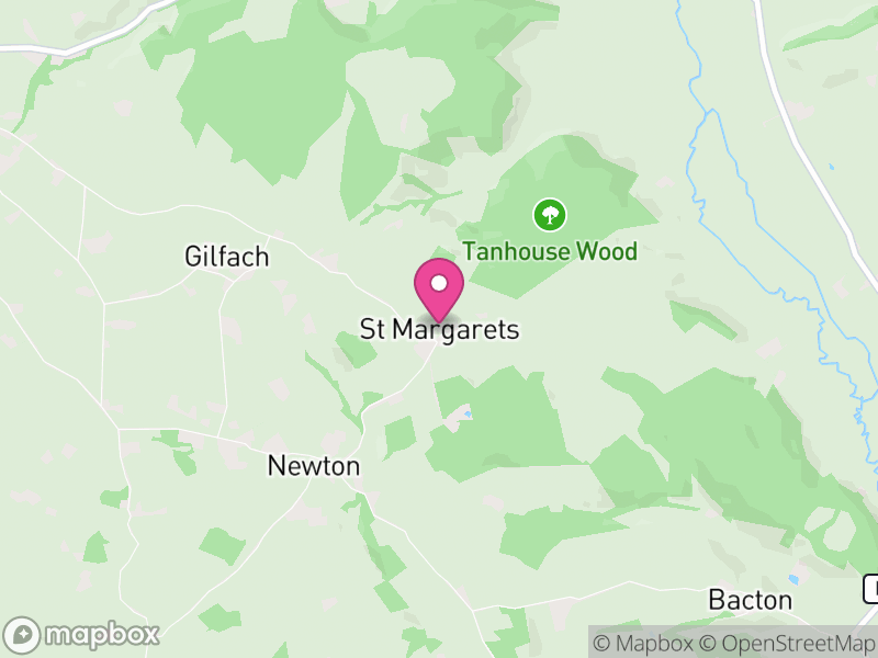 Map of St. Margarets, Herefordshire