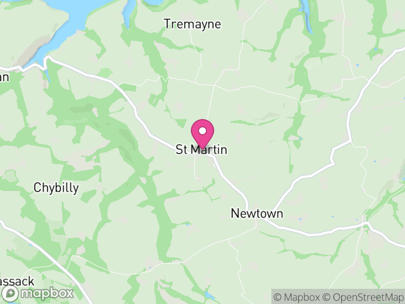 Map of St. Martin-in-Meneage, Cornwall