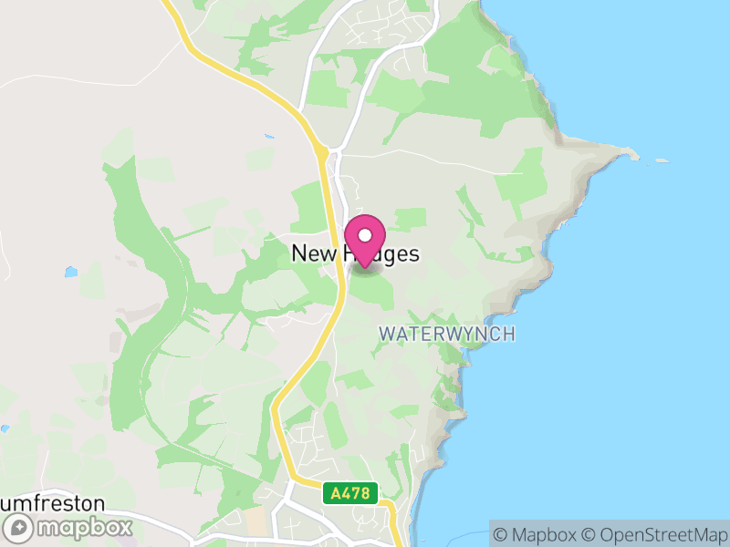 Map of St. Mary Out Liberty, Pembrokeshire