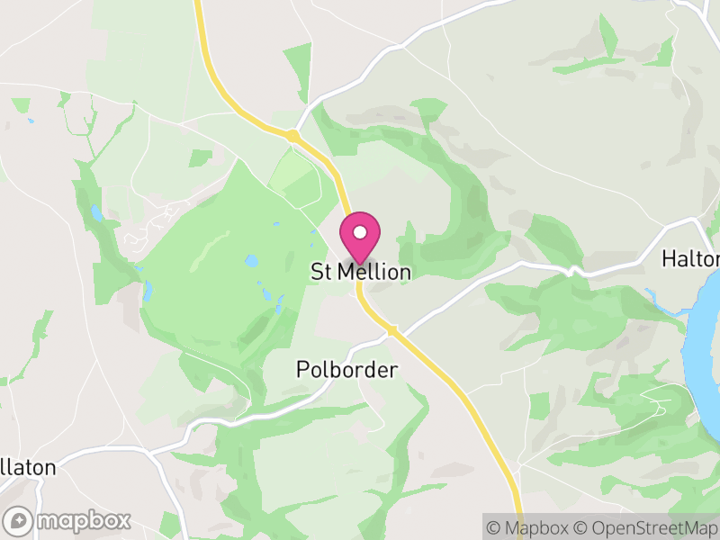 Map of St. Mellion, Cornwall