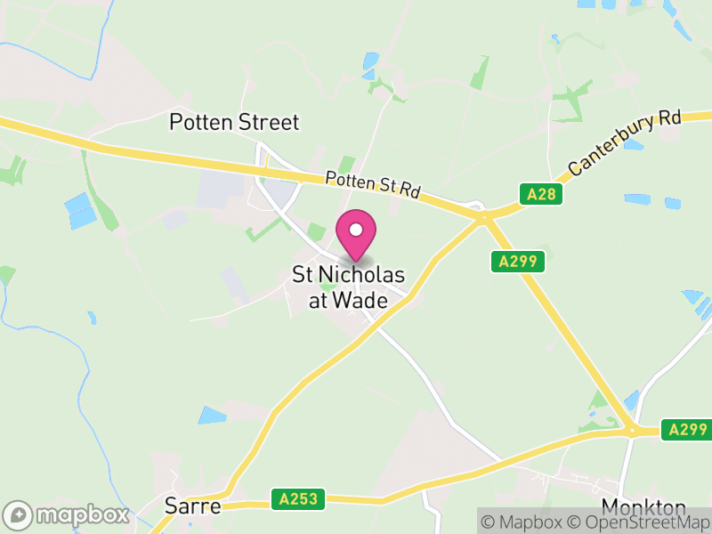Map of St Nicholas-at-Wade, Thanet