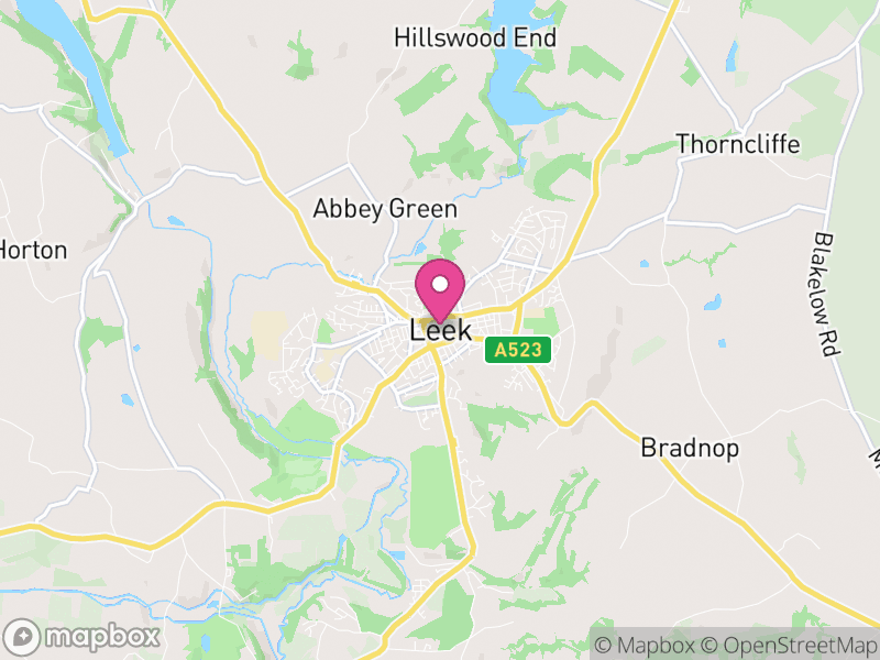 Map of Staffordshire Moorlands, Staffordshire