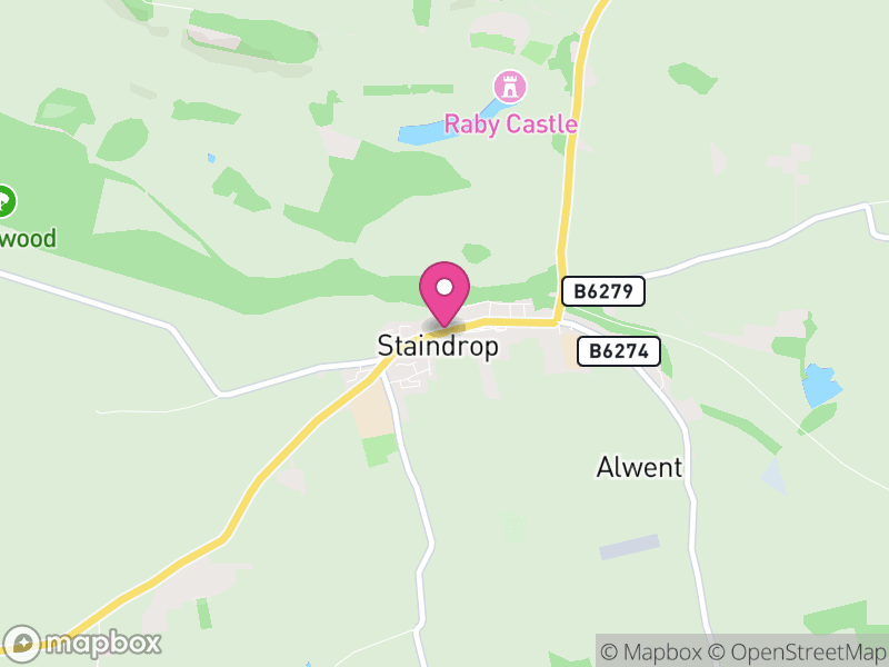 Map of Staindrop, County Durham