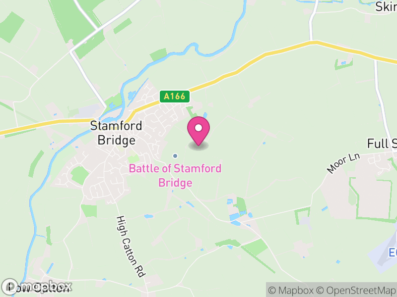 Map of Stamford Bridge, East Riding of Yorkshire