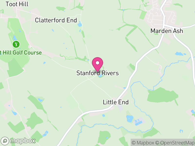 Map of Stanford Rivers, Epping Forest