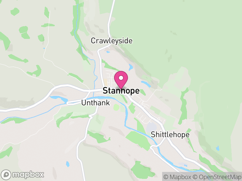 Map of Stanhope, County Durham