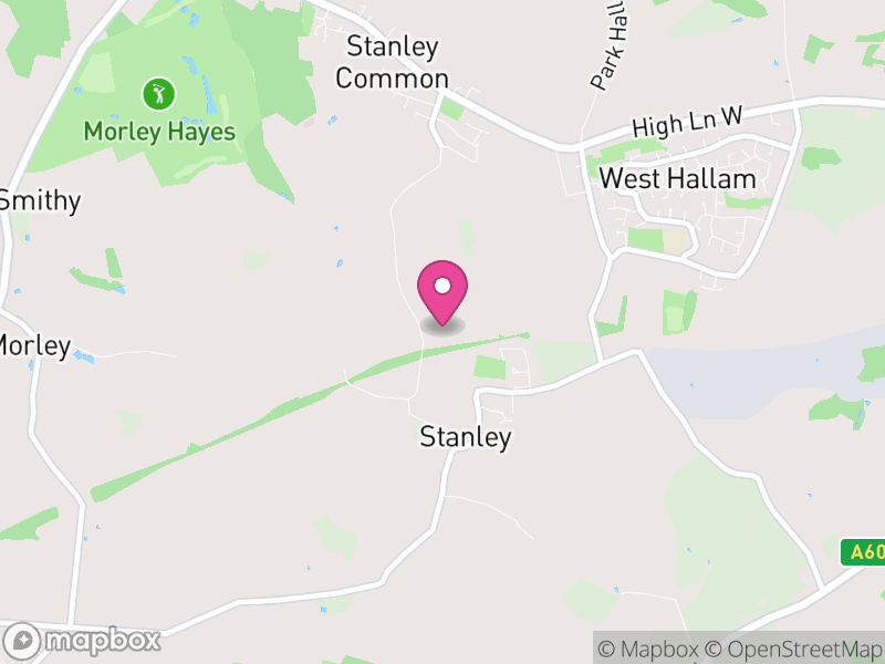 Map of Stanley and Stanley Common, Erewash
