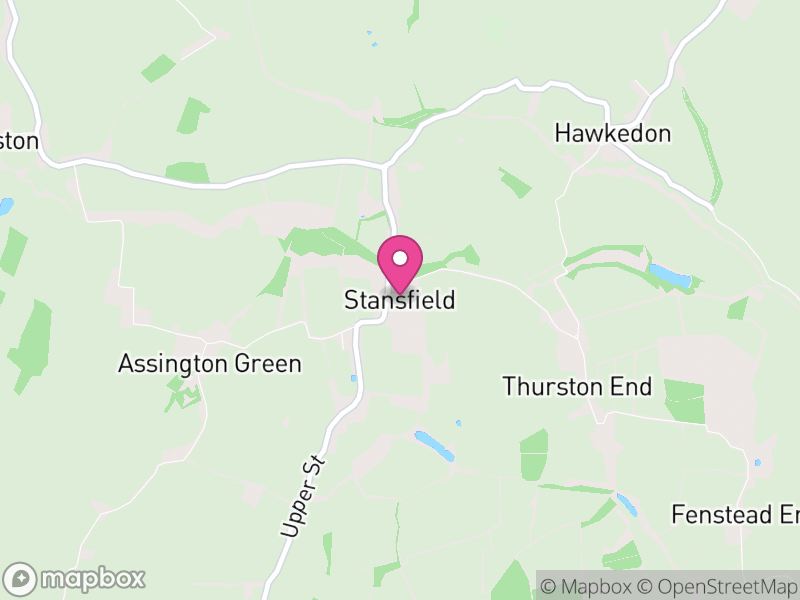 Map of Stansfield, West Suffolk