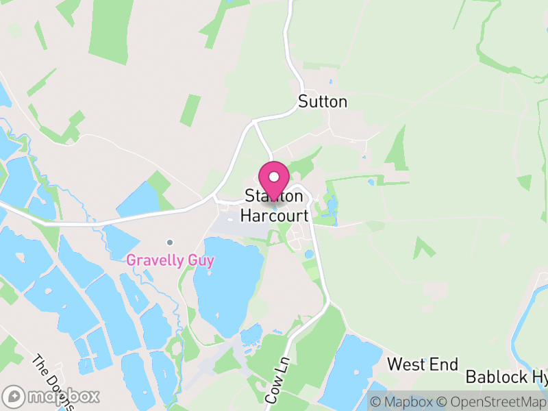 Map of Stanton Harcourt, West Oxfordshire