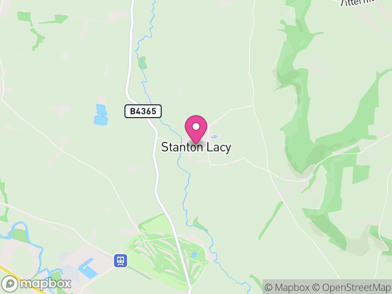 Map of Stanton Lacy, England