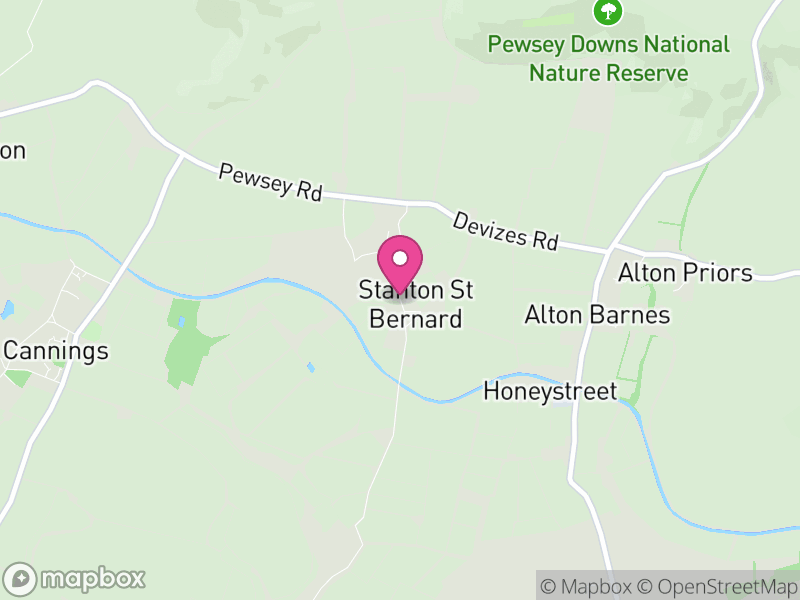Map of Stanton St Bernard, Wiltshire