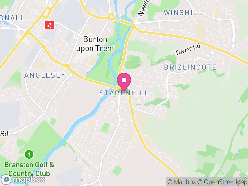 Map of Stapenhill, East Staffordshire