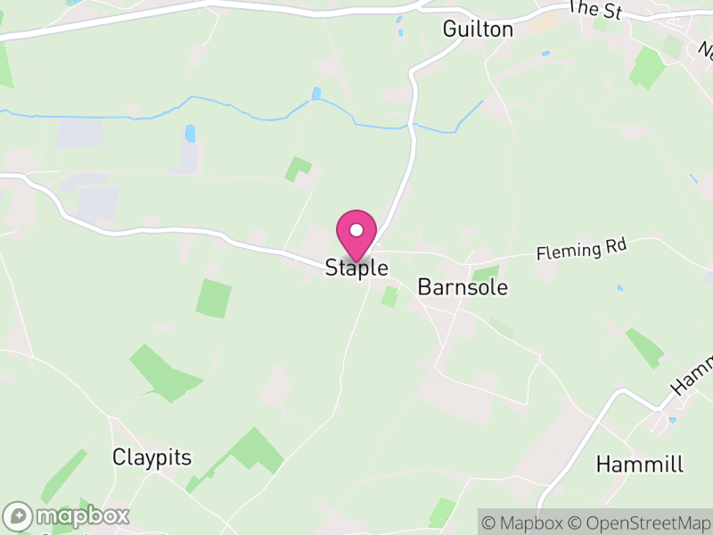 Map of Staple, Dover