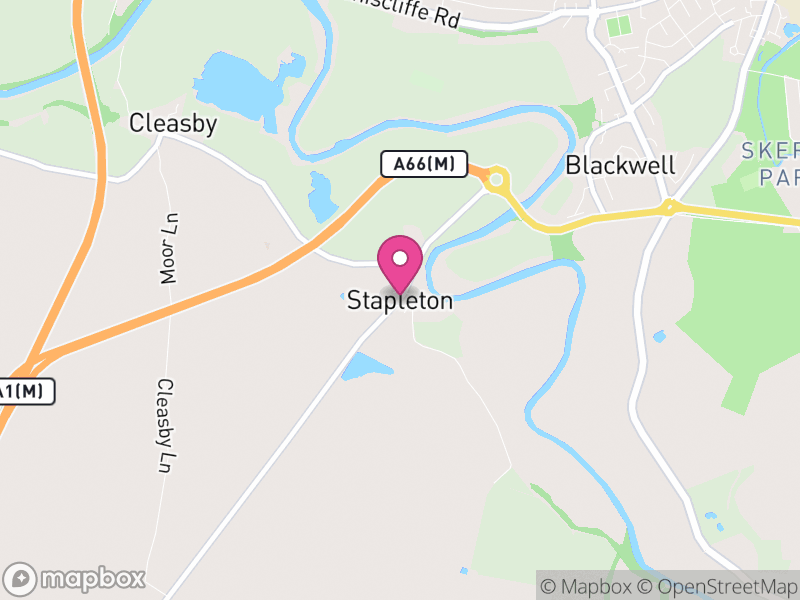 Map of Stapleton, North Yorkshire