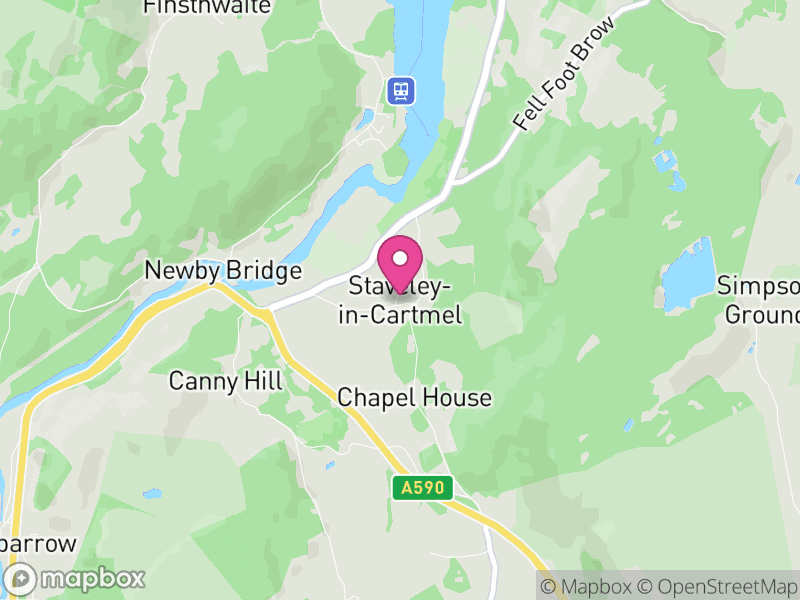 Map of Staveley-in-Cartmel, Westmorland and Furness