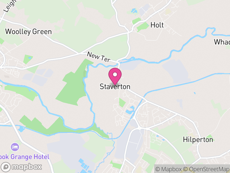 Map of Staverton, Wiltshire