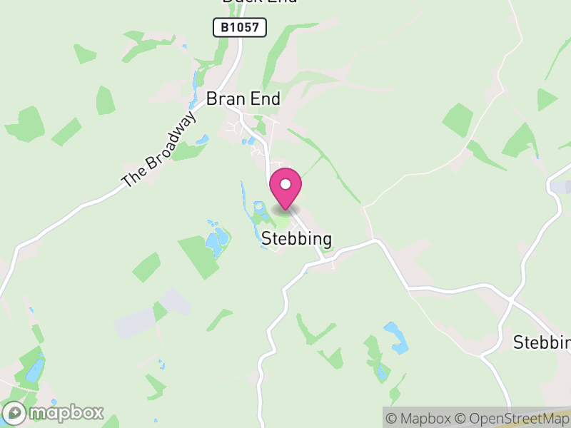 Map of Stebbing, Uttlesford