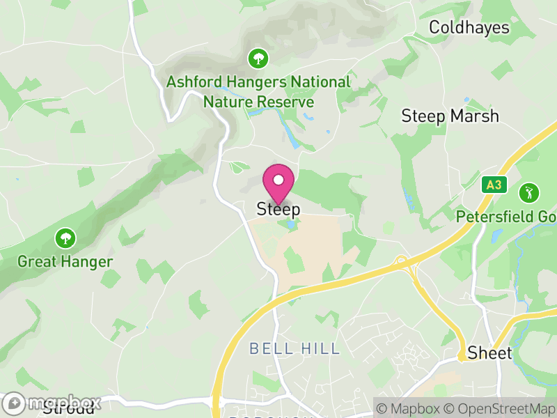 Map of Steep, East Hampshire
