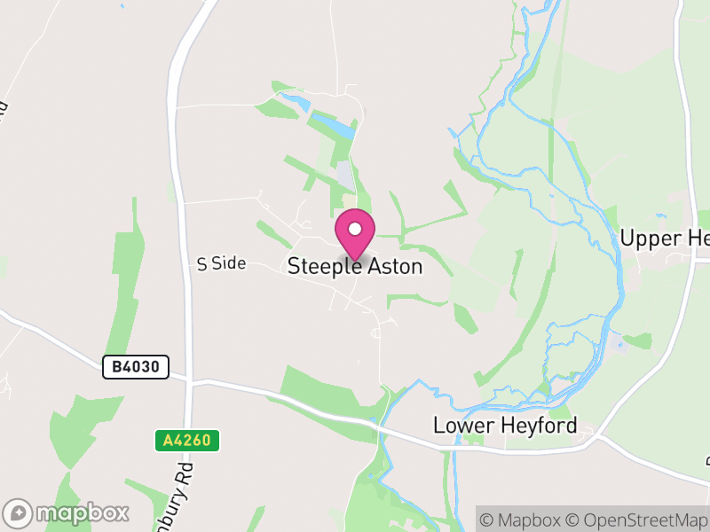 Map of Steeple Aston, Cherwell