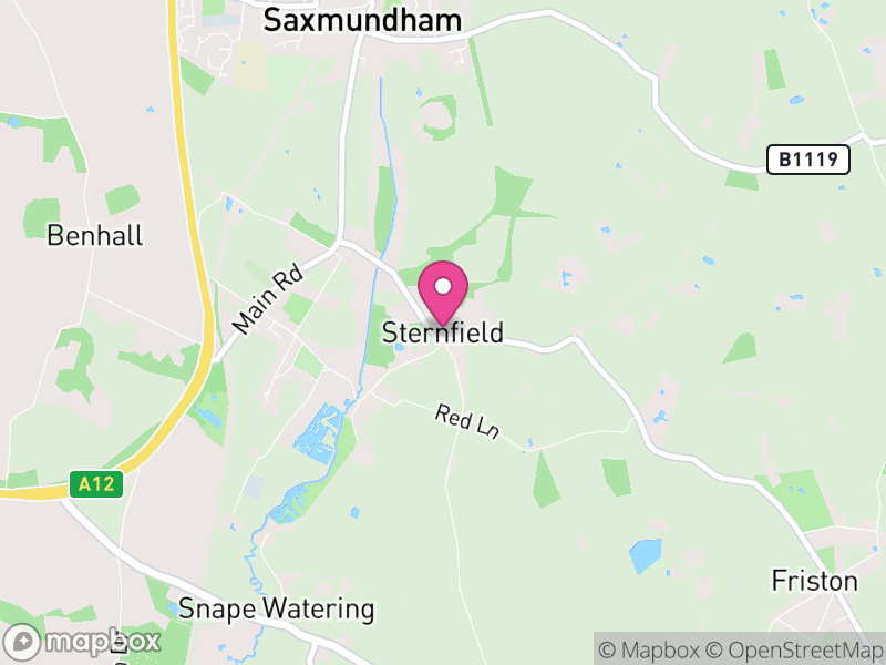 Map of Sternfield, East Suffolk