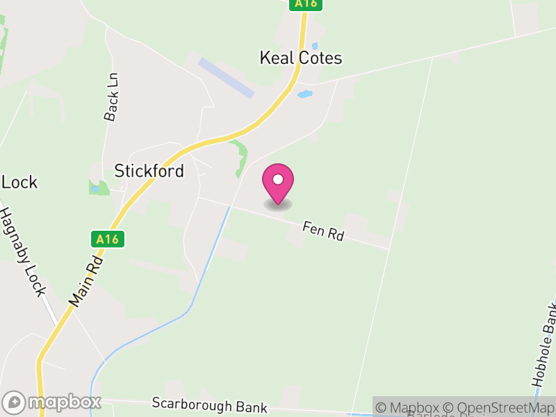 Map of Stickford, East Lindsey