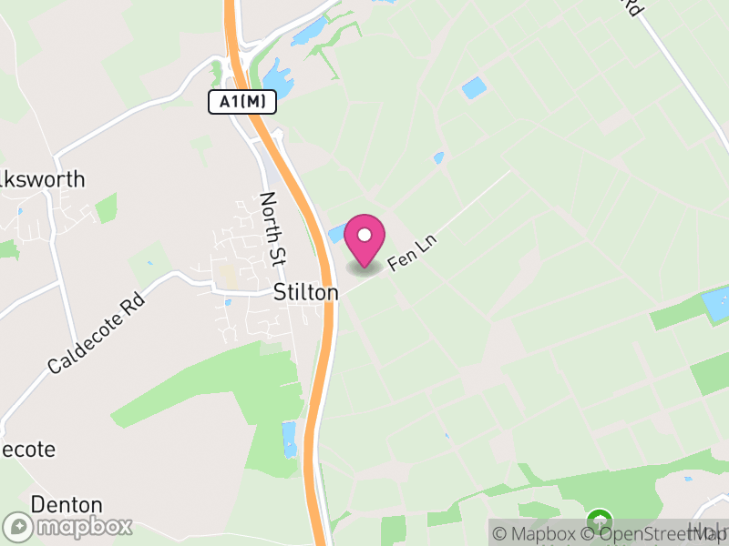 Map of Stilton, Huntingdonshire