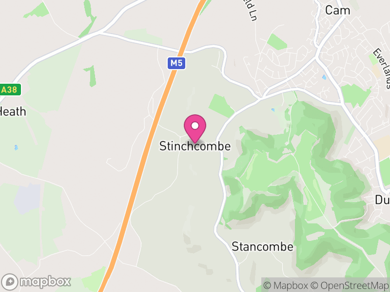 Map of Stinchcombe, Stroud