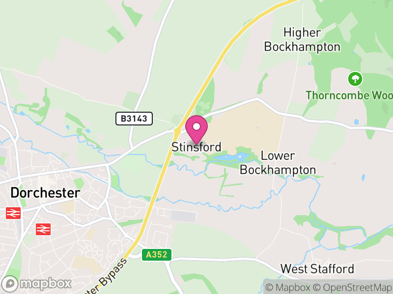 Map of Stinsford, Dorset