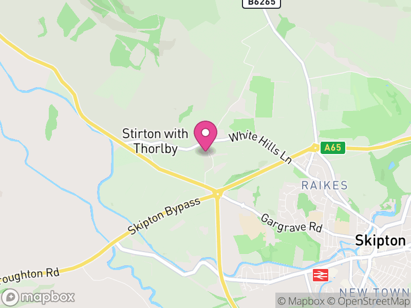Map of Stirton with Thorlby, North Yorkshire