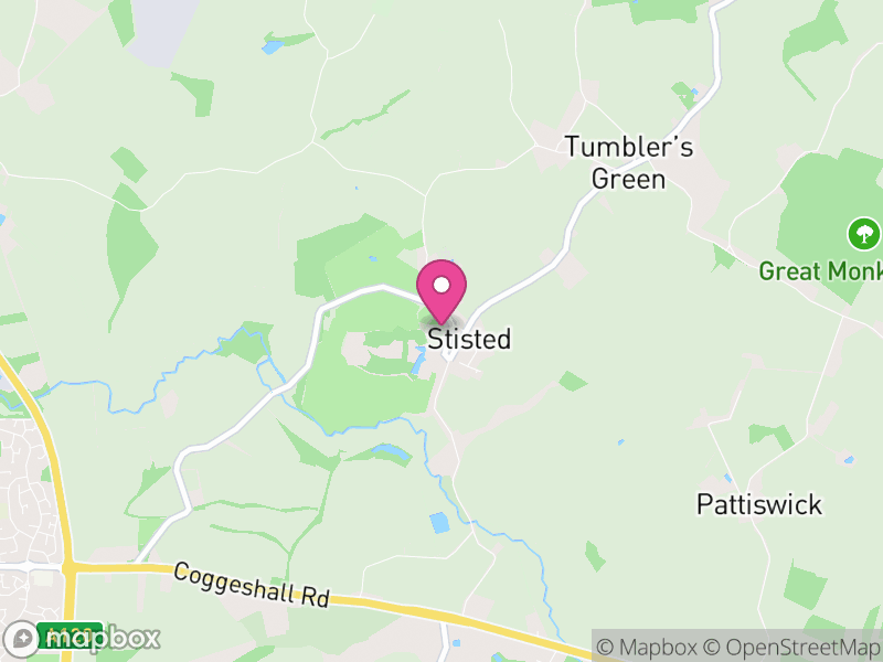 Map of Stisted, Braintree