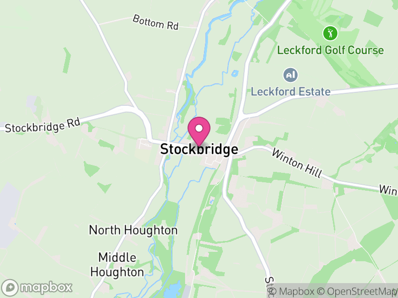 Map of Stockbridge, Test Valley