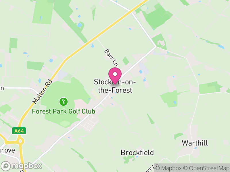 Map of Stockton-on-the-Forest, York