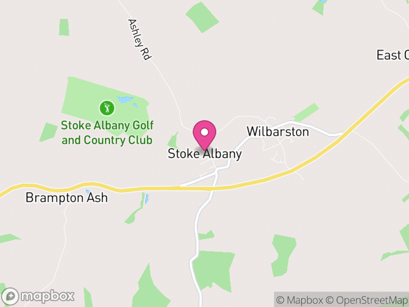 Map of Stoke Albany, North Northamptonshire