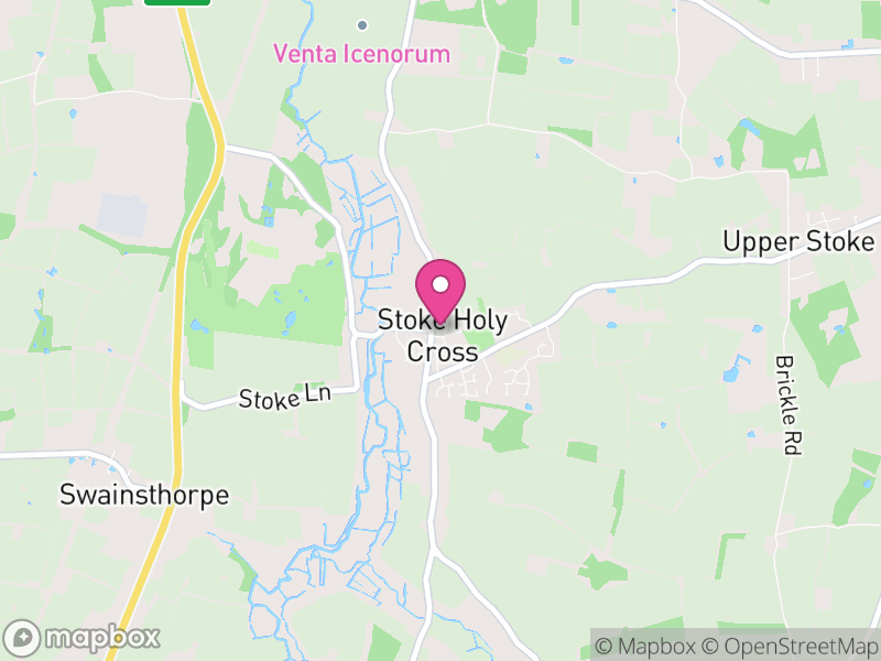 Map of Stoke Holy Cross, South Norfolk