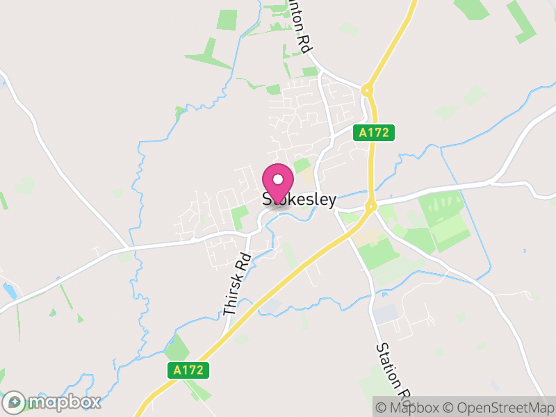 Map of Stokesley, North Yorkshire